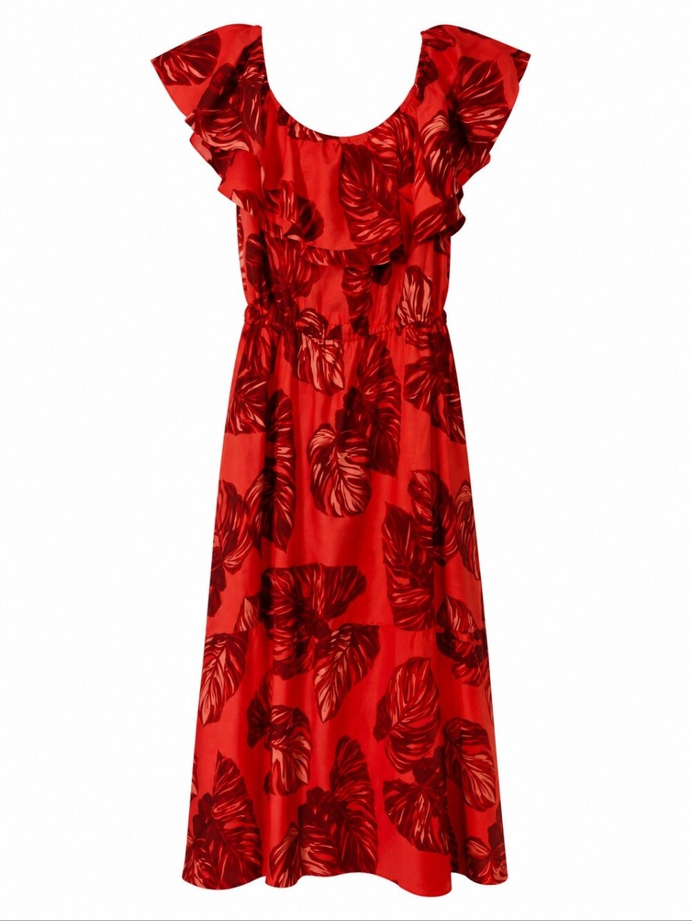 sofia by sofia vergara Red Floral Ruffle Maxi